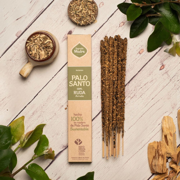 Sagrada Madre Palo Santo Räucherwerk Ruda Weinraute