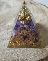 Orgonit Pyramide Magischer Kreis Amethyst