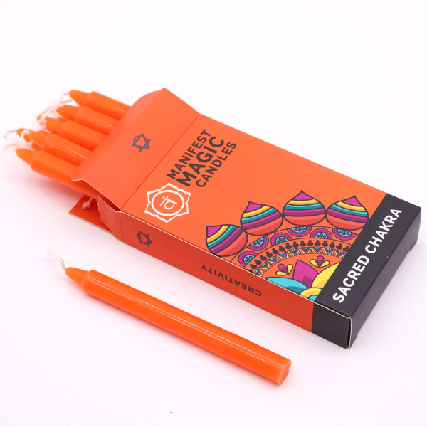 Ritualkerze-Manifest- Orange Heiliges Chakra