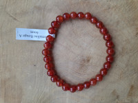 Kugelarmband Karneol rot 6mm