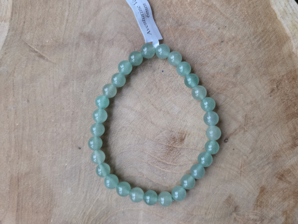 Kugelarmband Aventurin Grün 6mm