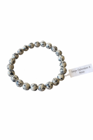 Kugelarmband 8mm Dalmatiner Jaspe