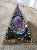 Orgonit Pyramide Lebensbaum Spirale Amethyst