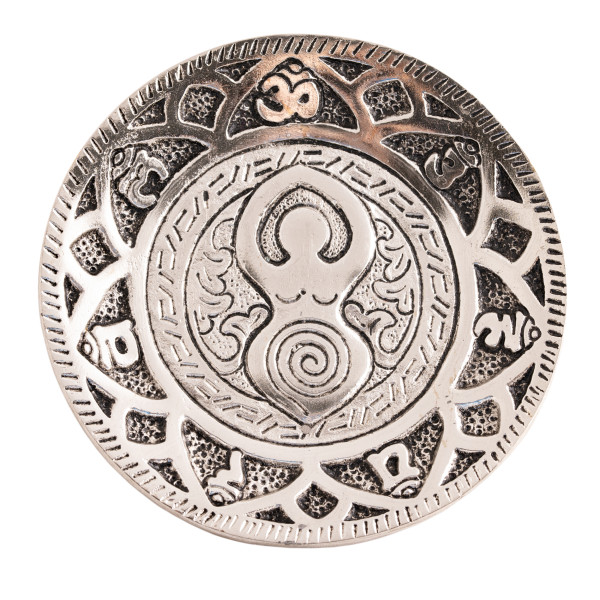 Weißmetallhalter Rund Venus