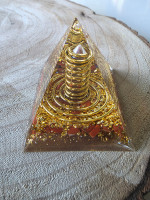 Orgonit Pyramide Spiral Spitze Jaspe