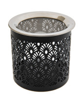 Siebgefäß Orrnament schwarz