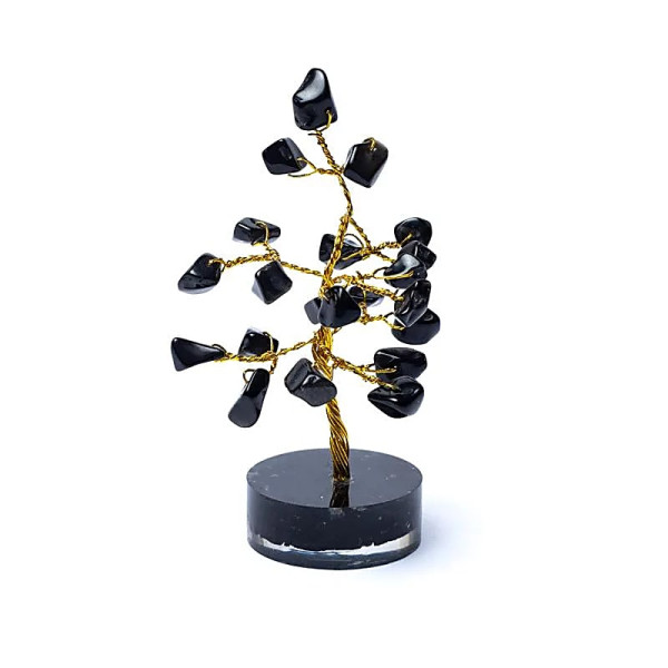 Edelsteinbaum mini 8cm schwarzer Achat