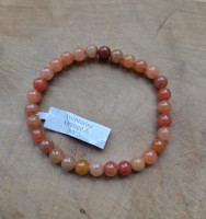 Kugelarmband Aventurin Orange 6mm