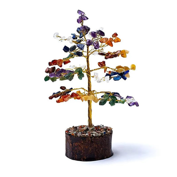 Edelsteinbaum 18cm 7 Chakras