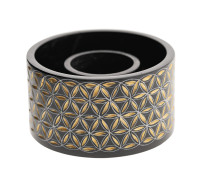 Smudge Bowl-Blume des Lebens klein Speckstein handgeschnitzt