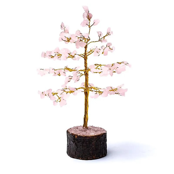 Edelsteinbaum 18cm Rosenquarz