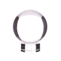 Kristall Kugel auf Sockel 100mm