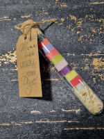 Herzchenseife im Reagenzglas Bunt