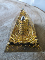 Orgonit Pyramide Spiral Spitze Obsidan
